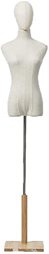 Female Dressmaking Mannequin Tailors Dressform Mannequin Tailors Dummy Tailors Dummy Clothing Store Mannequins Dummy Model Students Mannequin with Wood Base Window Wedding Display Shelf