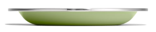 Hydro Flask Stainless Steel Kids Plate- Dishwasher Safe, Stackable, Dinner Plate in Seedling Green
