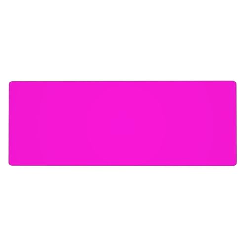 Tapis de souris pour ordinateur portable rose anti-glisse grand format