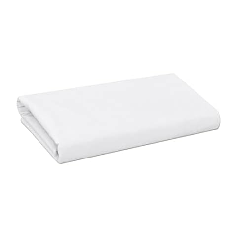 My Home Store Premium Soft Flat Sheet 100% Egyptian Cotton 300TC Hotel Quality Easy Care Flat Bed Sheets Fade Resistant Bedding (White, Single (180 x 255cm)) Cover