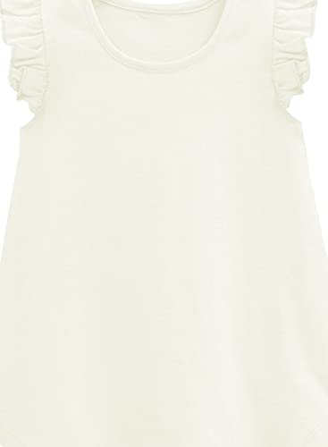 Image of A.T.U.N. (All Things UBER Nice) Girl's Polyester Regular Fit Solid Round Neck Knee Length Regular Top