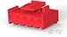 Conn Housing PL 5 POS 3.96mm Crimp ST Cable Mount Red Bag
