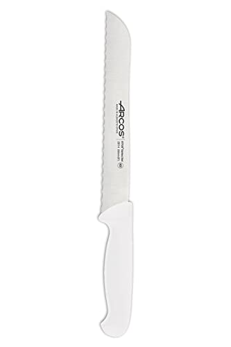 Arcos Serie 2900 - Brotmesser - Klinge Nitrum Edelstahl 200 mm - HandGriff Polypropylen Farbe Weiße (Packung mit 2) – Ansicht 3