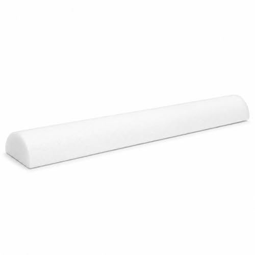 Healthy You Medium/Firm White PE Foam Roller (36 Half Round)
