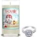 Jack Frost Candle with Ring Inside (Surprise Jewelry Valued at $15 to $5,000) Ring Size 7