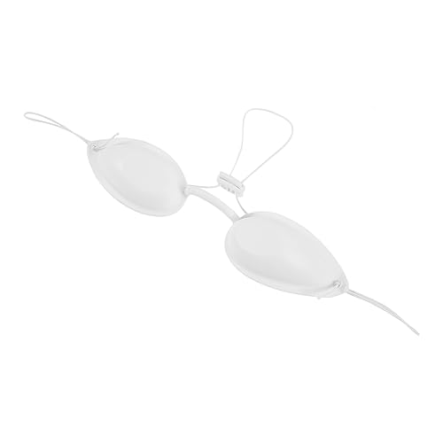 TOBBOMEY 美容 のそみ eye mask eye patch 日焼けベッドの目の保護 ポータブル 日焼けゴーグル アイシールド 毎日使うアイプロテクター アイサプライ tpu 白い