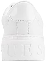 GUESS Women's CLEVA Sneaker, White, 7.5 | Image 2