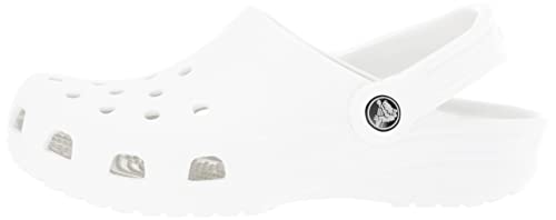 Crocs Classic Tamanco, Unissex Adultos, Branco (White), 38