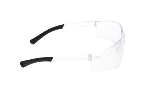 Image of MCR Safety BK310AF BearKat 3 Polycarbonate Anti-Fog Lens Safety Glasses with Non-Slip Hybrid Black Temple Sleeve