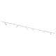 Qub Focus III 1-Phasen Led Schienensystem - 400cm - 6x GU10 Spots - 4x 1m Schienen - I-Form - Deckenstrahler Weiß - Erweiterbar & flexibel - LED-kompatibel - Modernes Design Spot lampe