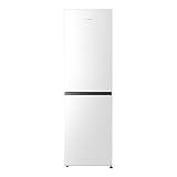 Hisense RB327N4BWE 55cm Freestanding 50/50 Fridge Freezer - 256 litre capacity - Total No Frost -LED Light - Reversible door - Silver - E Rated, H182.4 x W55 x D56.2 (cm)