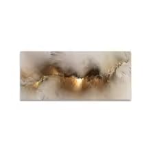 Tableau abstrait haut de gamme HIPWST 80 x 160 cm sur cadre