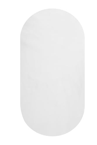 Image of Silk Bassinet Sheet 17 inch x 33 inch Surface (100% Pure Mulberry Silk) - 4 inch Deep Pocket (Satin)- 19 Momme 6A High-Grade Fibers for Baby Hair for Hourglass, Oval,Rectangle Pads /Mattress White