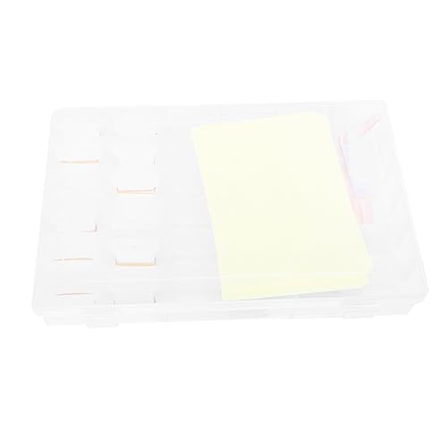 Veemoon 36 Compartment Cross Stitch Storage Box Kit DIY Embroidery Floss Bobbin Organizer Hand Winder for Embroidery Threads