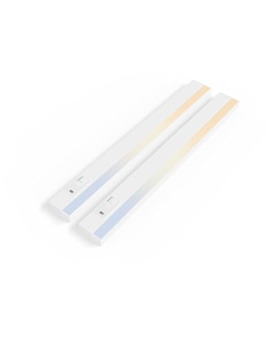 Image of Ensenior 24 Inch Hand Wave Motion Sensor LED Under Cabinet Lighting with Hardwired or Plug-in Installation, Dimmable Under Counter Lights with 2.4G Wireless Control for Kitchen, 5CCT, 120V, 14W 930LM