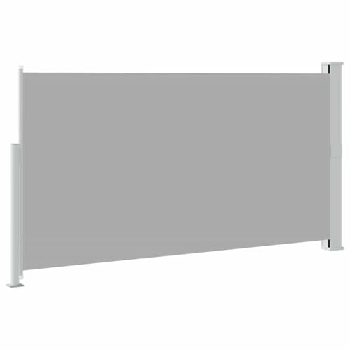 Store latéral extensible résistant au vent et aux UV avec support en acier gris - 6