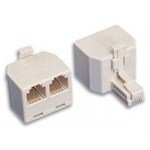 Sdoppiatore Per Cavo Telefonico A 2 Porte - Adattatore Compatto Per Telefono, Fax, Modem E DSL