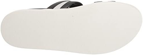 Stacy Adams Men's Metro Double Strap Slide Sandal Flat, Black/White, 10 | Image 3