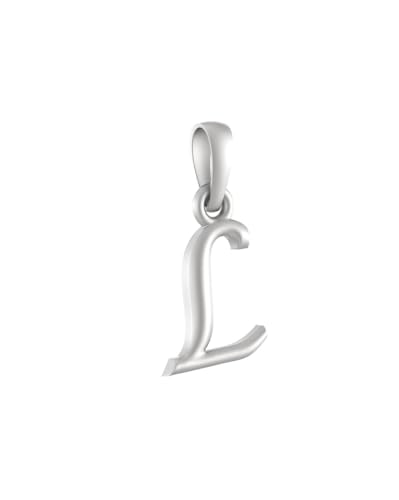 Pendentif en argent sterling 925 Mtrolls bijou alphabet précieux