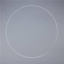 Event Decor Large White Coated Metal Ring for Crafts - 60cm | Metal Wire & Craft Hoops