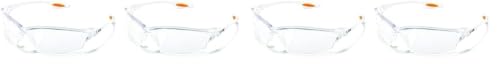 MCR LW210AF Crews Law 2 Safety Glasses Clear Frame Clear Lens Anti-Fog 1 Pair
