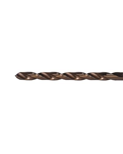 Image of Century Drill & Tool 26809 Cobalt Drill Bit, 9 /64 inch, Pro Pack of 6 | Straight shank, 2-7 /8 inch overall length, 135 point, cuts stainless steel, hard metals & metal