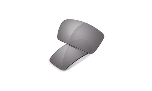 Oakley Gascan Rectangular Replacement Sunglass Lenses, Grey, 60 mm