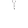Kalalou Rustikaler Regenmesser aus Gusseisen, dekorativ, Eichel-Regenmesser, braun, 81,3 cm