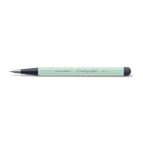 Image of LEUCHTTURM1917 0.7mm Mechanical Pencil Drehgriffel No.2 Mint Green | Clutch Lead Pencil, HB Graphite, Twist Mechanism, 0.7mm Lead, Journal Pencil, Premium Stationery
