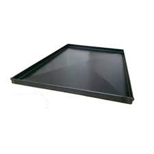 Generico Teglie per Pizza Professionali in Lamiera Blu con Diagonale (Kit da 5 Pezzi) (60x40x2H)