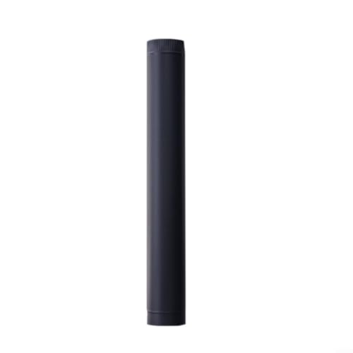 Tubo de ventilación de humo de acero inoxidable de 50 cm con extremos cónicos y acampanados para chimenea de leña, tubo de ventilación de humo de 0,6 mm de grosor (135 mm)