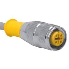 RK 4T-5/S101, Cordset, Str M12 F 4p to Cut end, 3x22AWG 5m, TPE Gray, U2158-01