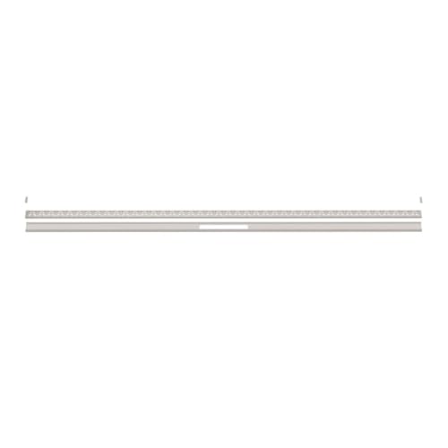 Schluter Kerdi-Line-Vario Linear Shower Drain Kit - Ideal for Modern Bathroom Renovations - 48" Stainless Steel Channel, D5-Floral, Greige - KLVRID5TSBG122