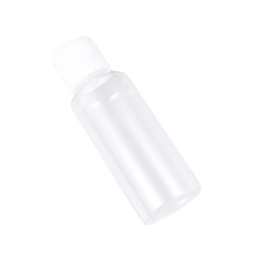 LALADEFIEE 25piezas Botellas De Transparentes para Cosméticos Envases Rellenables para Lociones y Champús Portátiles y