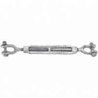 Baron 19-3/8x6 Galvanized Jaw Turnbuckle, 3/8