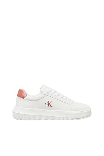 Calvin Klein Baskets brillantes pour femme, Blanc., 41 EU