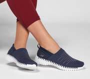 Skechers Skechers Women's GO Walk Smart-Wise Sneaker, Navy/White, 7 Medium US