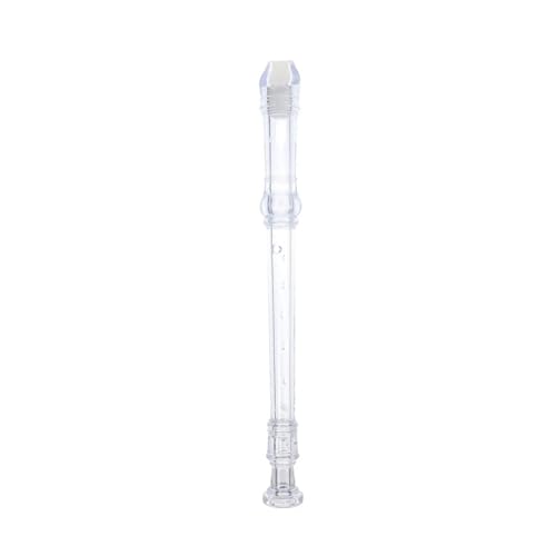 Flûte à bec enregistreur clé G 8 trous instrument à vent plastique transparent débutant
