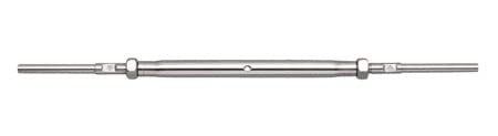 Stainless Stud & Stud Hand Swage, TURNBUCKLE 1/8" 316 SS miniatura 1
