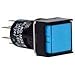AL6Q-A23P-R, Switch Push Button N.O./N.C. DPDT Square Button 1A 250VAC 250VDC Maintained Contact Quick Connect/Solder Panel Mount (Items)