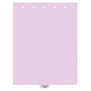 Carstens - Heavy Duty Misc. Records Plastic Ring Binder Dividers, Bottom Tab, 1/9 Cut, Tab 5 Position, US Letter, Pack of 10, (2617-59) - Ideal Medical Chart Dividers for 3 Ring Binders
