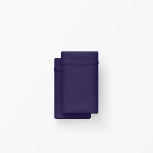 Purple SoftStretch Pillowcase Set Standard Purple Mattress Sheet Bamboo Pillowcase Moisture Wicking Deep Purple Dark Purple