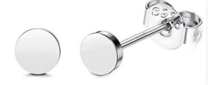 Senteria Silber Creolen für Damen S925 Sterling 14 Karat Weißgold Plattiert Gedrehte mit Zirkonia Leichte Kleine