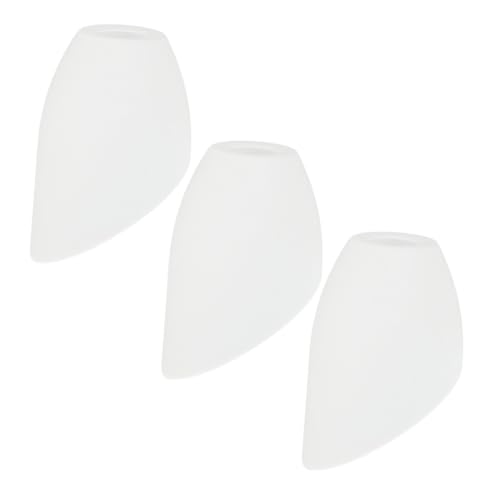 healvian 3個 斜口馬蹄ランプシェード プラスチック製 照明カバー 創造的なデザイン 簡単取付け 室内装飾用 目に優しい柔らかな光演出