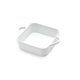Tognana MO0811C0000 Set Cocotte Quadre, Porcellana, Bianco, 10 cm, 3 unità