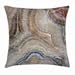 Ambesonne Marble Throw Pillow Cushion Cover, Surreal Onyx Stone Surface Pattern Pale Blue Details Picture, Decorative Square Accent Pillow Case, 18