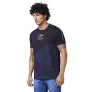 Image of Spykar Men's Solid Slim Fit T-Shirts