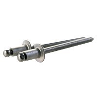 (4000pcs) ABS 6-10 3/16 (.501-.625) x0.800 Blind Rivet (Breakstem), Regular Domed Head Open Ended, Aluminum/Steel, (inch), Type: 610, Grip Range: (.501-.625"), Diameter: 3/16", Length: .625"