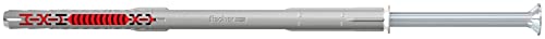 fischer DuoXpand 10 x 200 T, hochwertiger Universaldübel mit verzinkter Senkkopfschraube (50 Stk.), Dübel für starken Halt, ideal für poröse Baustoffe & randnahe Verankerungen im Innenbereich