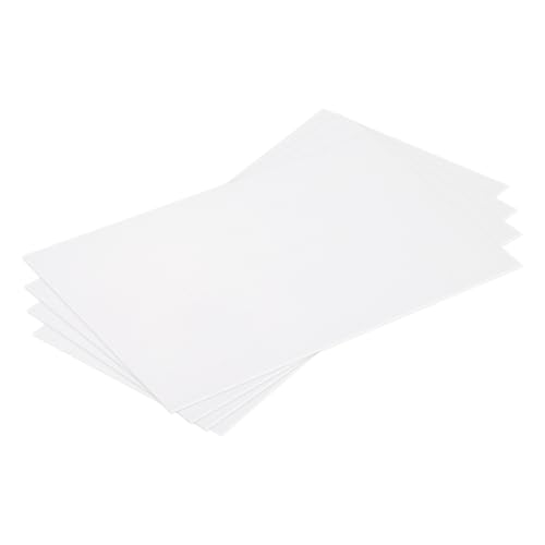 MECCANIXITY ABS Plastic Sheet 7 Inch x 4 Inch x 0.02 Inch ABS Styrene Sheets for Building Model DIY Crafts Panel White 4 Pcs
